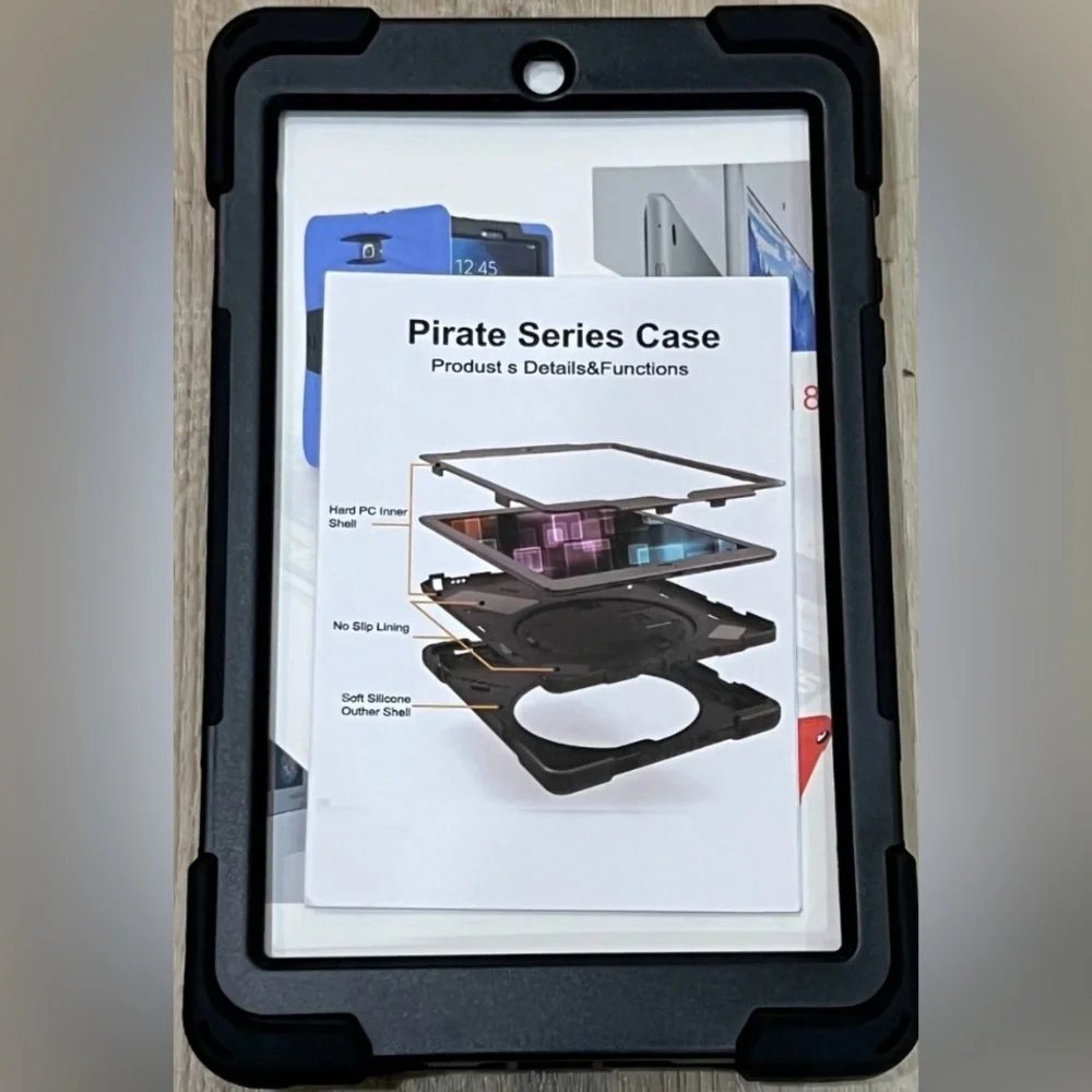 Black Tablet Protective Case Cover For Samsung Galaxy Tab A 8.0 2018 New